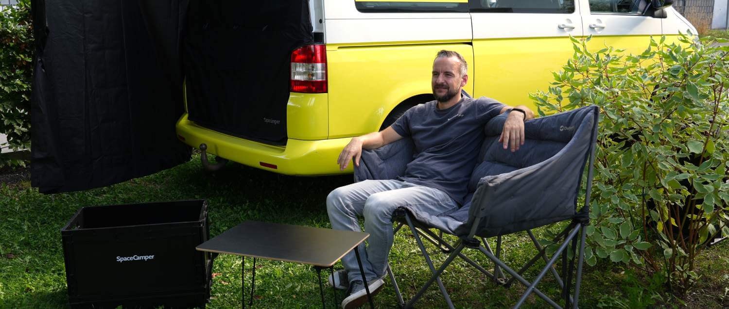 In front of your Camper 